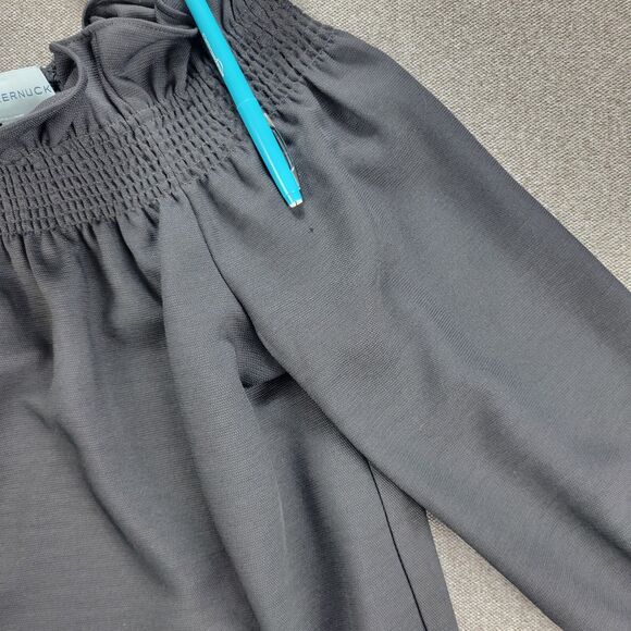 Tuckernuck XS Black Off the Shoulder Marguerite Ruffle Neckline Blouse *READ* - Picture 8 of 9